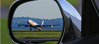airport plane mirror
